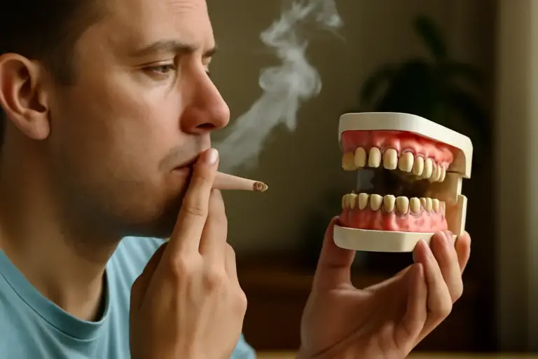 Fumo e salute orale: il collegamento nascosto che accelera i problemi ai denti