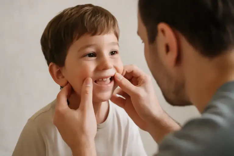 Dentini da latte rotti dopo una caduta: il primo gesto che protegge il sorriso